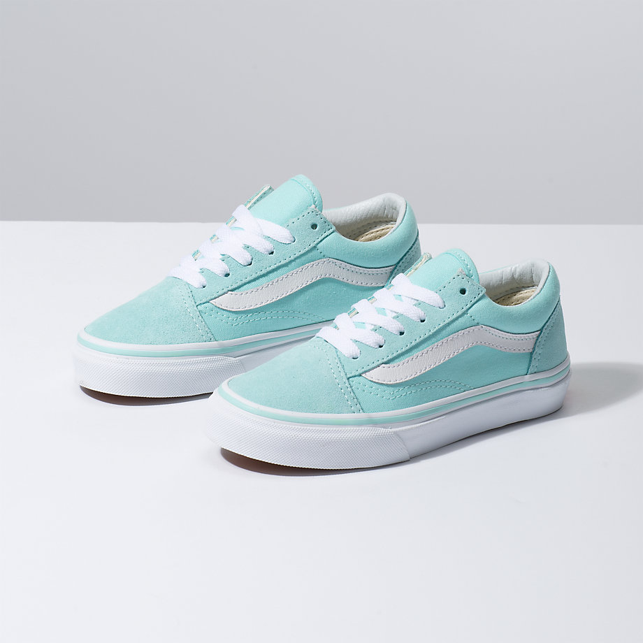 Vans Kiz Çocuk Spor Ayakkabı Old Skool Mavi/Beyaz | 14315-286